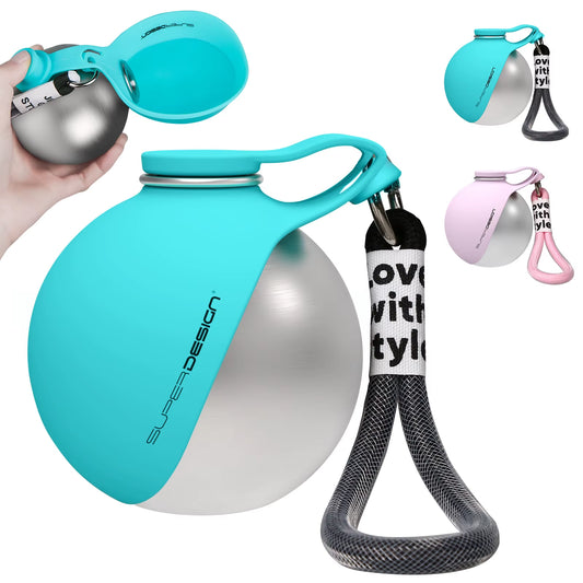 2-In-1 Portable Dog Water Bottle for Small Dogs - Leak-Proof & Compact Dog Travel Water Bottle -Stainless Steel Bottle & Silicon